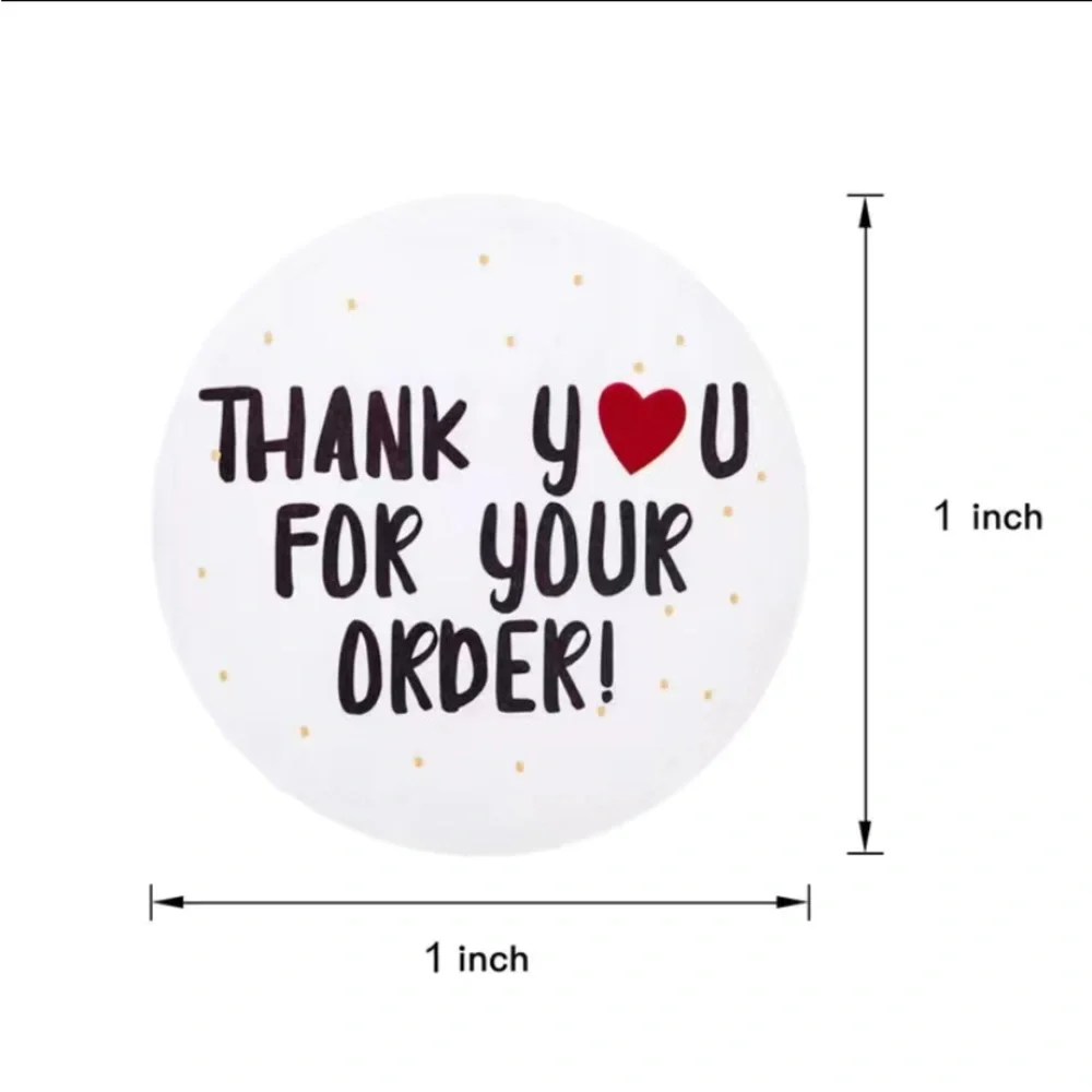 🆕”Thank You” ❤️ Stickers- 100 stickers